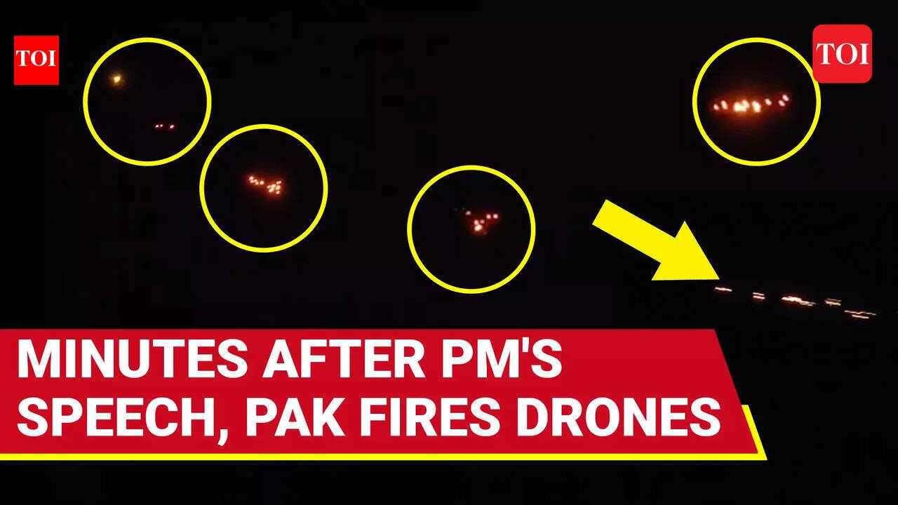 Pakistan Attacks India Moments After PM Modi’s Ultimatum; Drones Destroyed Mid-air In J&K’s Samba
